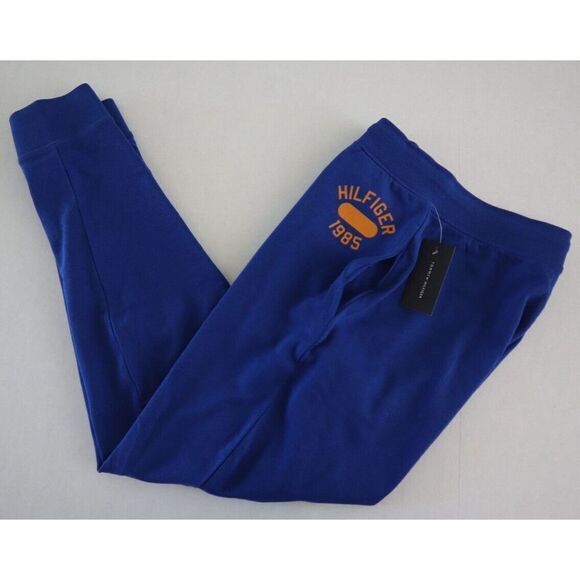 Tommy Hilfiger DR09157682 Men's Sz M Blue Elastic Waist Lounge Jogger Pants - Picture 5 of 5